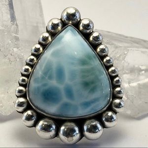 Larimar statement ring